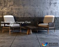 McGuire Bercut Lounge Chair 3 Fabric Version