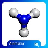 Ammonia 3D Model NH3