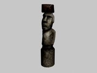 Easter Island Statue 03 3D Model