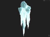Low poly Realistic Ice Cave Rock Modular i5