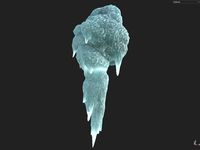 Low poly Realistic Ice Cave Rock Modular i9