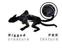 Low poly rigged creature E-Thed