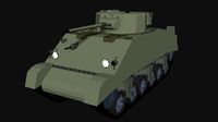 M4 Sherman MK III  Abe Tank LowPoly isometric