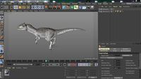 Dinosaur Allosaurus animation file FBX  c4d
