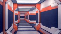Spaceship Sci-fi interior kitbash set 03
