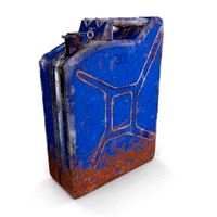 Jerry Can Low Poly Weathered 3 PBR
