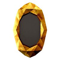 Arteriors home fallon gold leaf mirror