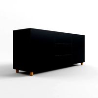 Black Red White Modai Chest of Drawers