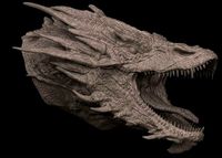 Smaug head bust