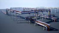 Modular industrial pipeline UE4