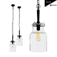 Haiti Hanging Lamp in Silver