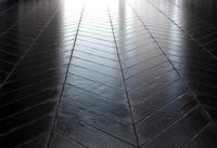 Floor parquet - Chevron - Black Aged