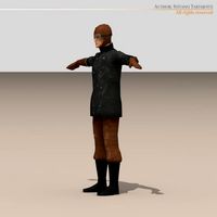 WWI pilot 3D Model