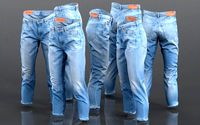 DALIS Jeans Trousers Medium Length Pants