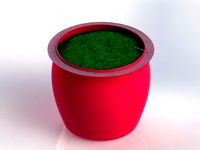 Flowerpot with watering system