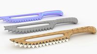 combat knife made from the teeth of sharks