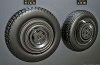 Off road Tyer and Low poly