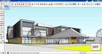 Sketchup Cultural center E8
