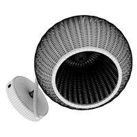 Rattan wall lighting