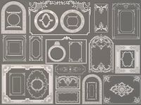 Boiserie Decorations - 30 pieces