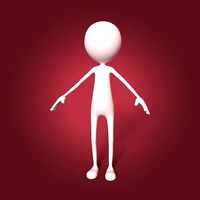 Cartoon Man - Thin Stickman