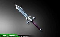 Low-Poly Final Fantasy Sword 3d model