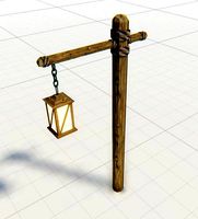 Medieval Lantern Game Ready