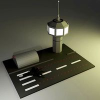 Airport with millitary aircraft