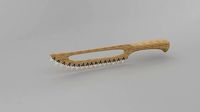 combat knife made of the teeth of sharks hipoly