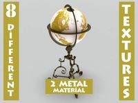 Antique Globe Stand 3D Model