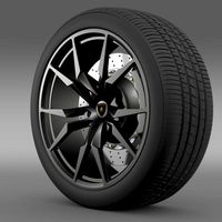 Lamborghini Aventador50 AE wheel 3D Model