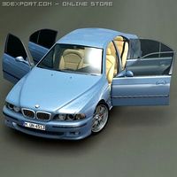 BMW M5 E39 2001 Rigged 3D Model