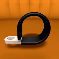 Steel clamp with rubber protection