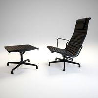 Eames Aluminum Group Lounge Chair 3D Model