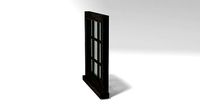 Medieval Window Small Square Glass 3D Model Tudor