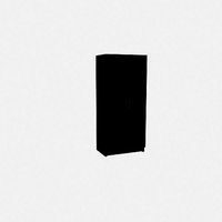 BRIMNES Wardrobe 2-door wardrobe black