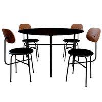 Afteroom Dining Chair and Snaregade Table By MENU