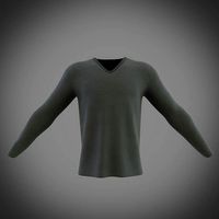 v-neck long sleeve t-shirt
