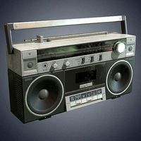 Radiocassette recorder retro