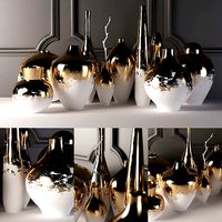 splatter vase set