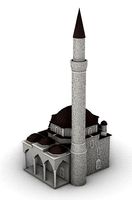 Mosque Husein Pasa 3D model