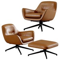 Leather Armchair Jensen - Minotti
