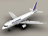 Airbus A320 Air France 3D Model