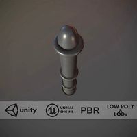 Barrier Bollard pack 5 Gray v1