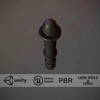 Barrier Bollard pack 5 Black v3