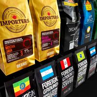 filter coffee ground beans bag for percolator barista shop