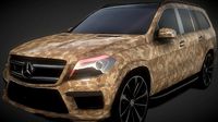 Camo Skin Mercedes SUV G Class 3D Model