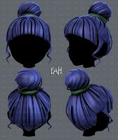 3D Hair style for girl V65