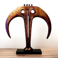 Abstract Bronze Sculpture Circa