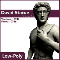 Low-Poly - David by Michelangelo